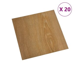 VidaXL PVC Vloerplanken Zelfklevend Bruin - 60% Korting!