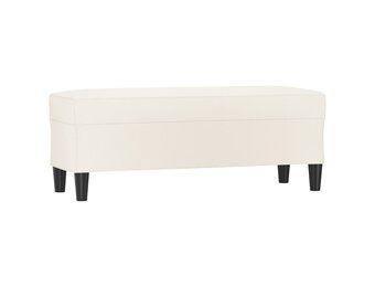 VidaXL Bankje Crèmekleurig Kunstleer - 55% Korting