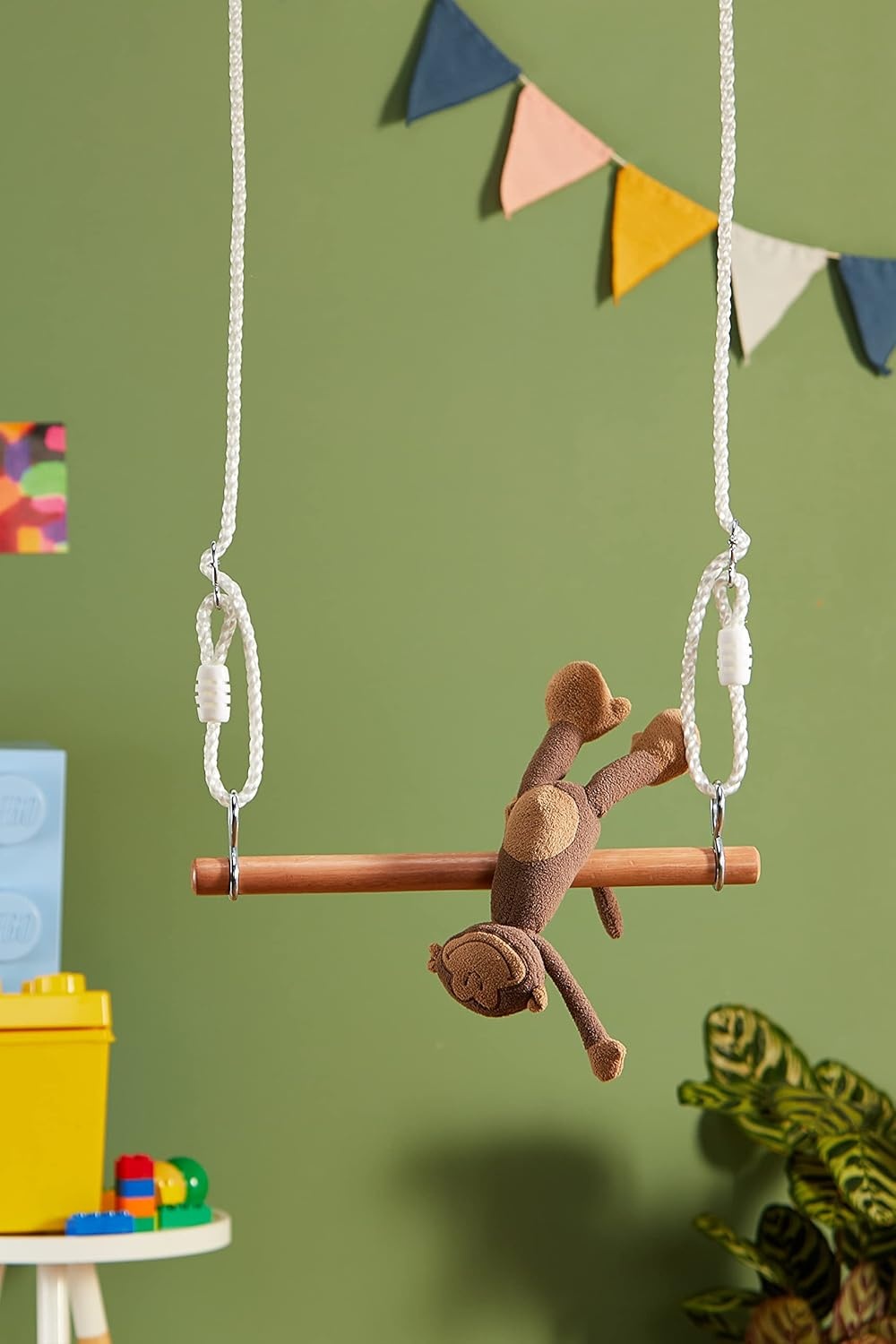 Small Foot Houten Klimrek 3-in-1: Trapezium, Turnstang & Schommel (35% Korting!)