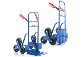 Opvouwbare steekwagen (250 kg) met traploper - 55% Korting!