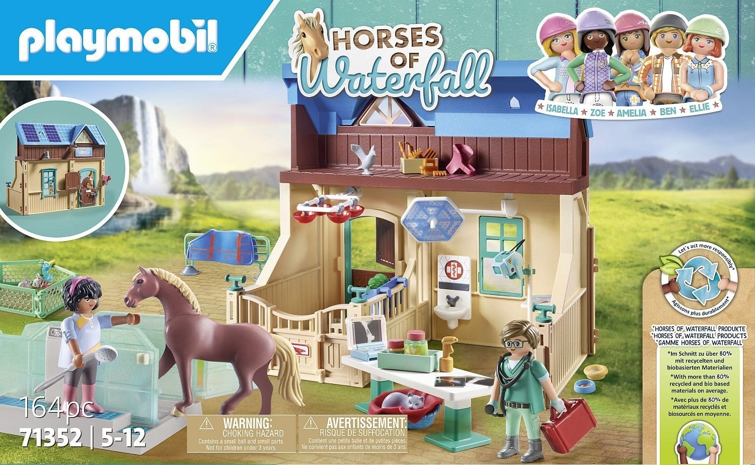 PLAYMOBIL Horses of Waterfall 71352: Dierenartsenpraktijk met 60% korting!