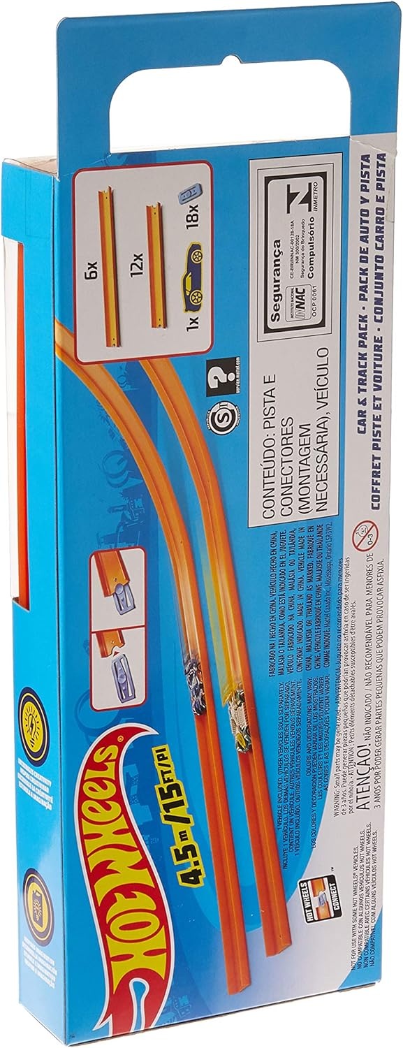 Hot Wheels Racebaan Set: Corkscrew Crash & Straight Builder - 35% Korting!