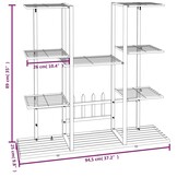 vidaXL Bloemenstandaard IJzer Wit - Nu 60% Korting!