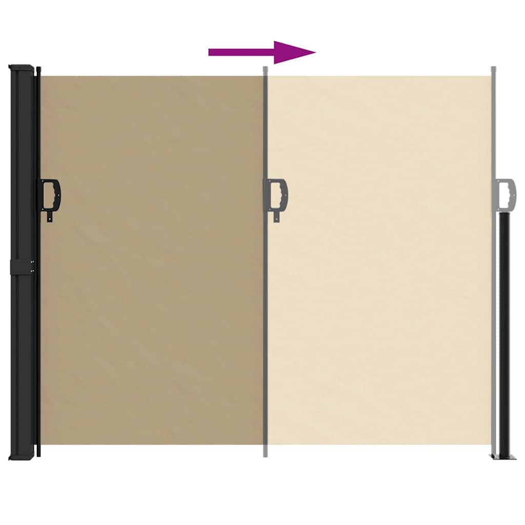vidaXL Uittrekbaar Windscherm (160x300 cm, Beige) - 41% Korting!