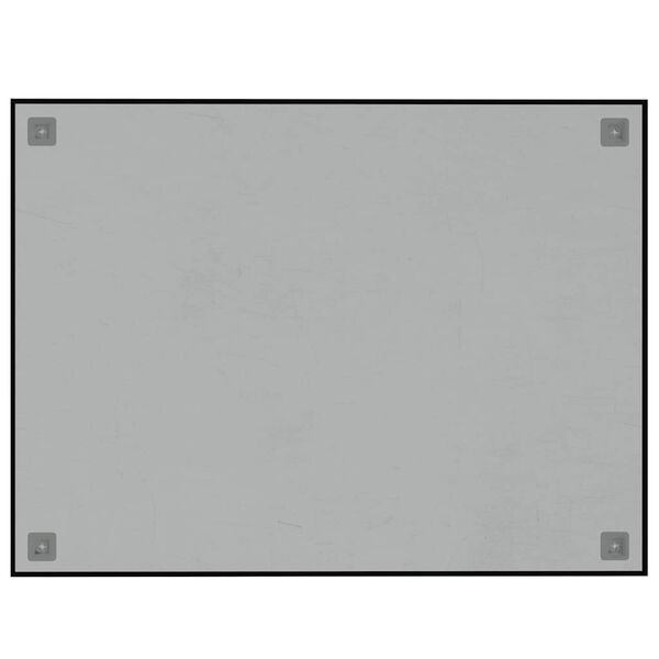 vidaXL Wandbord Gehard Glas Zwart 80x60 cm - 60% Korting