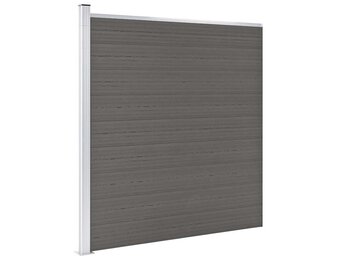 vidaXL Schutting Grijs 175x186 cm - 35% Korting