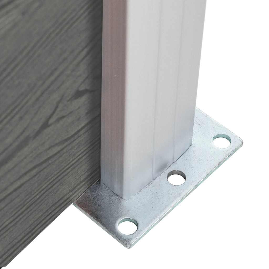 vidaXL Schutting Grijs 175x186 cm - 35% Korting