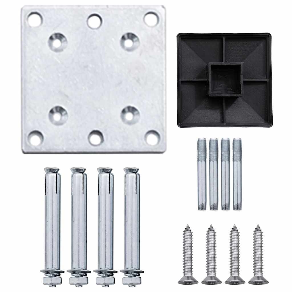 vidaXL Schutting Grijs 175x186 cm - 35% Korting