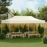 vidaXL Vouwtent Pop-up 3x6m Crèmewit - 60% Korting