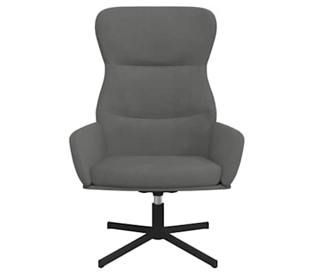 vidaXL Relaxstoel Fluweel Donkergrijs | 42% Korting
