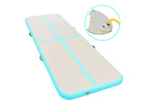 VidaXL Opblaasbare Gymnastiekmat met Pomp (600x100x10 cm) - 43% Korting!