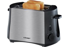 Cloer Broodrooster 3419 - Zwart/RVS | 35% Korting