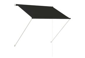 vidaXL Luifel Uittrekbaar Antraciet 100x150 cm - 53% Korting!