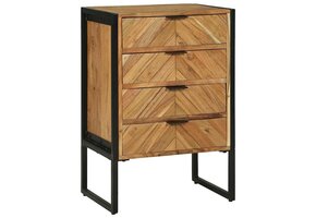 vidaXL Dressoir Massief Acaciahout Bruin - 60% Korting