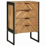 vidaXL Dressoir Massief Acaciahout Bruin - 60% Korting