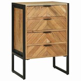 vidaXL Dressoir Massief Acaciahout Bruin - 60% Korting