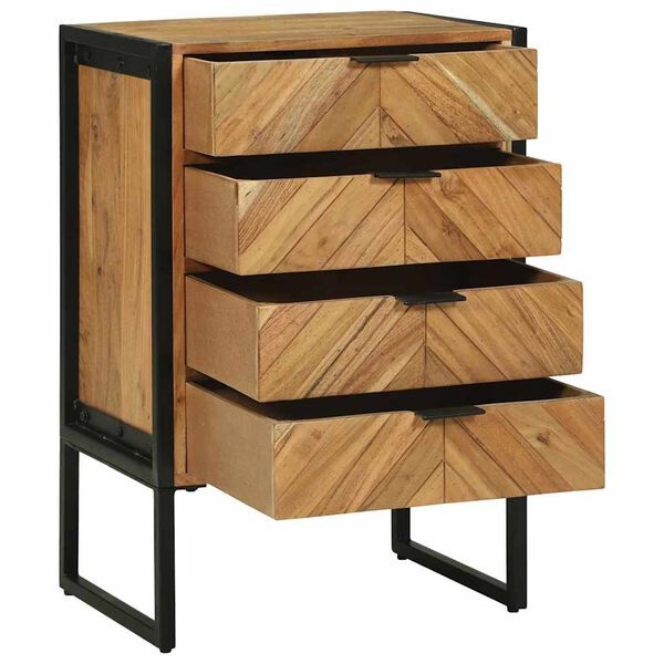 vidaXL Dressoir Massief Acaciahout Bruin - 60% Korting