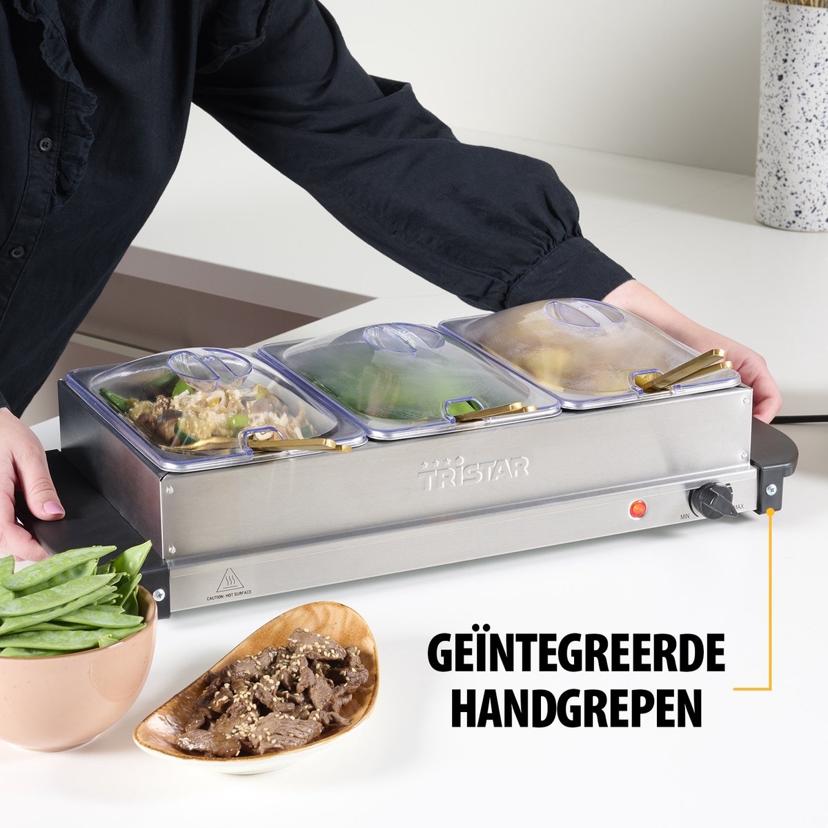Tristar BP-6283 Buffetwarmer 200W - 25% Korting - RVS