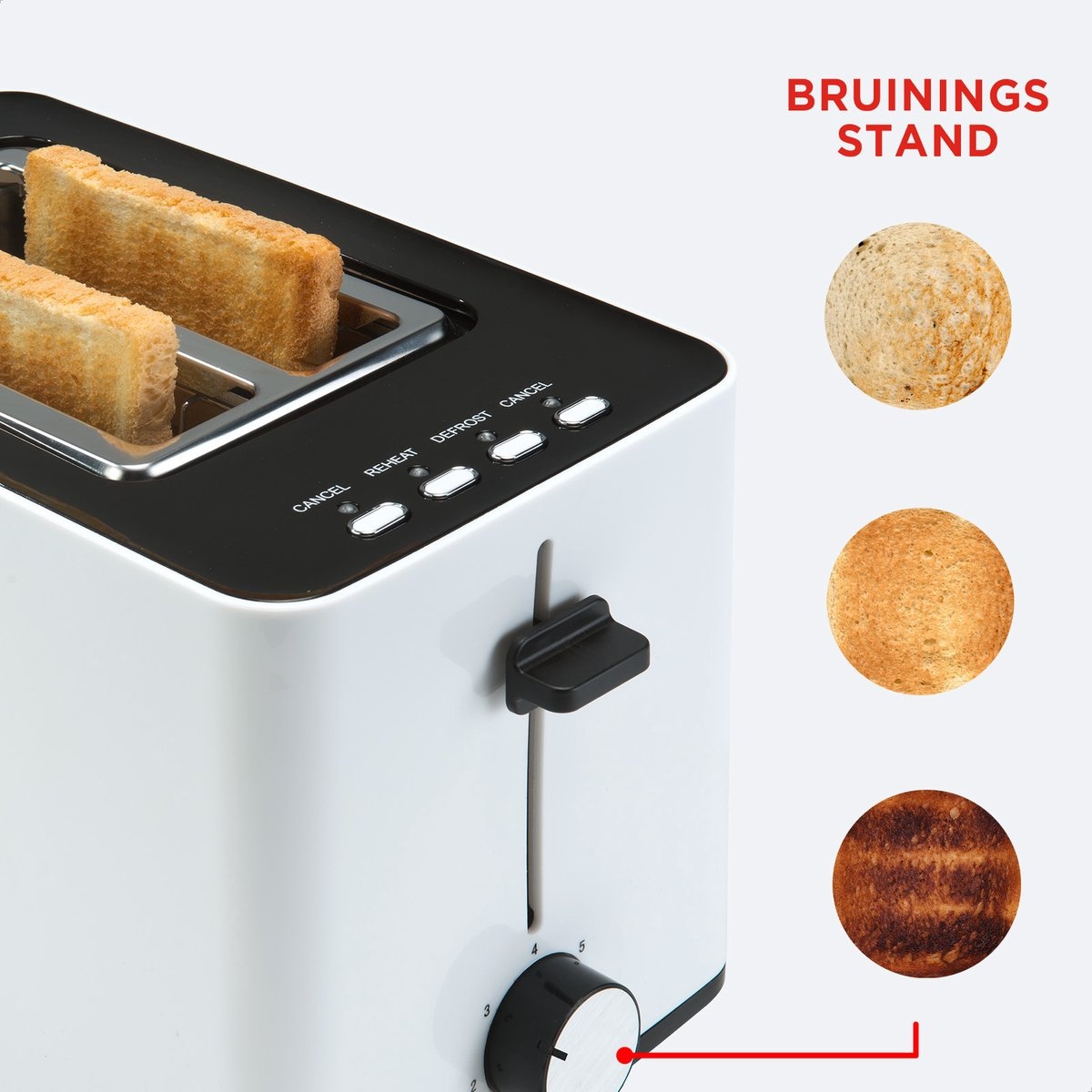 Bourgini Tosti Toaster Wit - 22% Korting - Tosti's & Brood Rooster