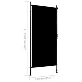 VidaXL Rolgordijn Buiten 100x270cm Antraciet - 42% Korting