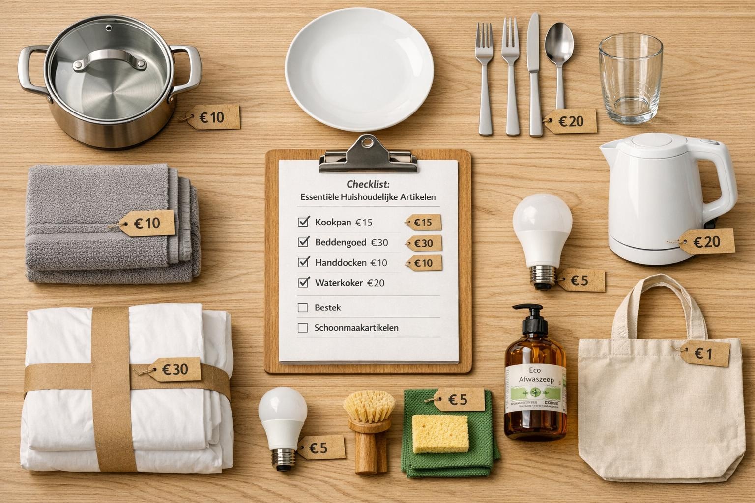 Checklist: essentiële huishoudelijke artikelen voor cliënten onder bewind