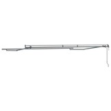 Markiza ręczna antracytowa 4 x 3 m metalowa