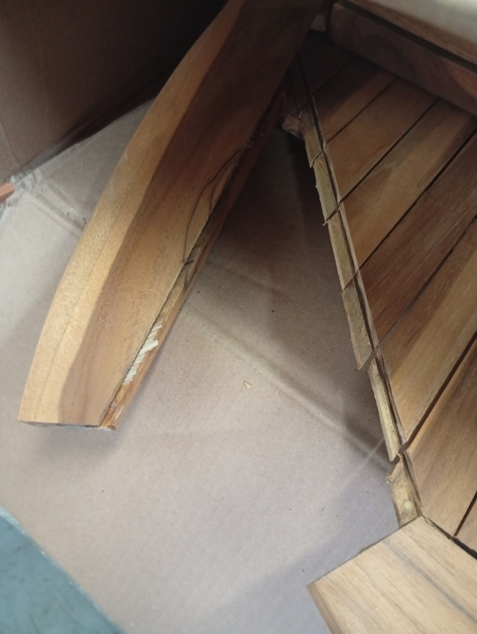 Stół ogrodowy składany drewniany teak Ø 90x75 cm