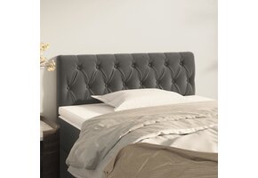 vidaXL Hoofdbord 100x7x78/88 cm Donkergrijs - Nu met 42% Korting!