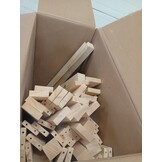 Sofa ogrodowa 2-osobowa sosnowa z poduszkami szara