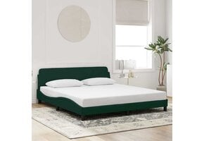vidaXL Bedframe Fluweel Donkergroen 180x200 cm - 37% Korting!