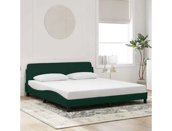 vidaXL Bedframe Fluweel Donkergroen 180x200 cm - 37% Korting!