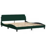 vidaXL Bedframe Fluweel Donkergroen 180x200 cm - 37% Korting!