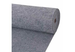 vidaXL Ribstof Tapijt 1,2x10m Grijs - 59% Korting!