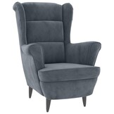 vidaXL Fauteuil Fluweel Donkergrijs - 60% Korting!