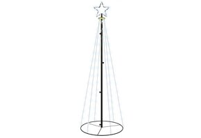 vidaXL Kegelkerstboom 108 LED's Koudwit - 47% Korting!