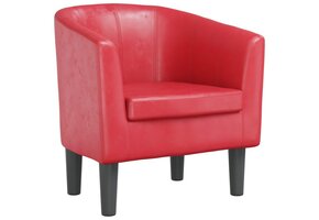 vidaXL Kuipstoel Kunstleer Rood | 41% Korting | Retourproduct