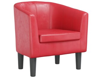 vidaXL Kuipstoel Kunstleer Rood | 41% Korting | Retourproduct