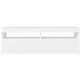 vidaXL TV-meubel met LED 120x35x40 cm Wit - 41% Korting!