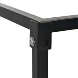 vidaXL Haardhoutrek met Basis (37x37x113 cm) - Zwart | 64% Korting!