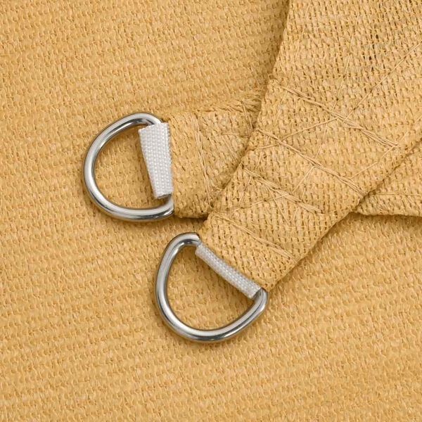 vidaXL Zonnezeil Driehoekig HDPE Zandkleurig - 57% Korting!