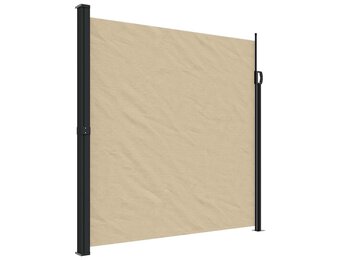 vidaXL Uittrekbaar Windscherm 200x600 cm Beige | 64% Korting