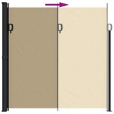 vidaXL Uittrekbaar Windscherm 200x600 cm Beige | 64% Korting