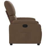 vidaXL Fauteuil Verstelbaar Stof Bruin - 47% Korting!