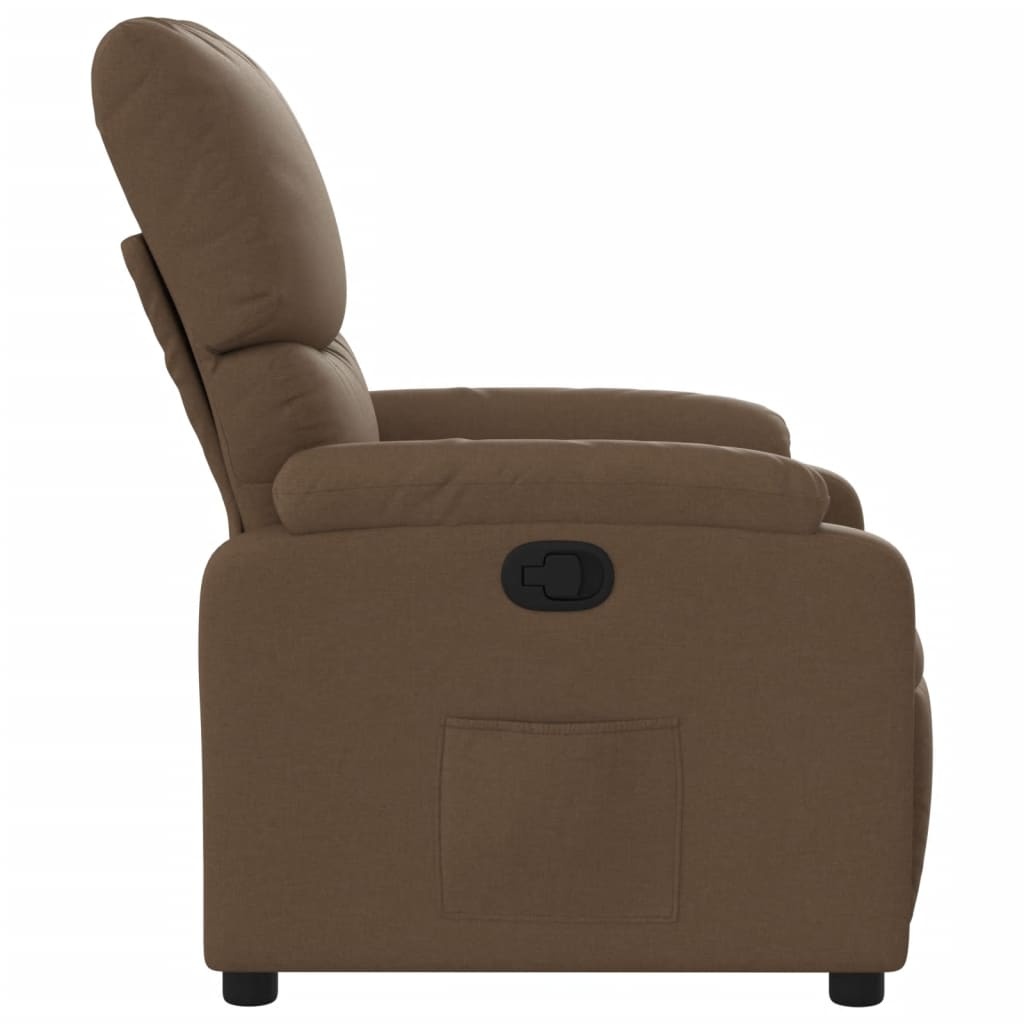 vidaXL Fauteuil Verstelbaar Stof Bruin - 47% Korting!