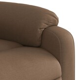 vidaXL Fauteuil Verstelbaar Stof Bruin - 47% Korting!