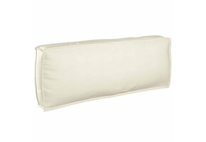 vidaXL Palletkussen Rugleuning Crème (47% Korting!) - 120x40x12cm