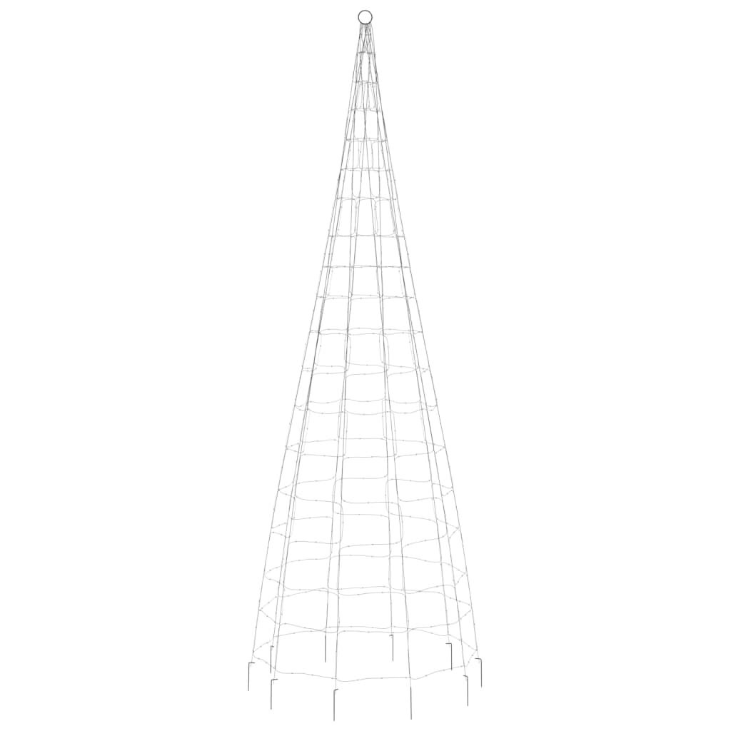 vidaXL LED-kerstboom aan vlaggenmast (300cm, 550 warm wit LED's) - 68% Korting!