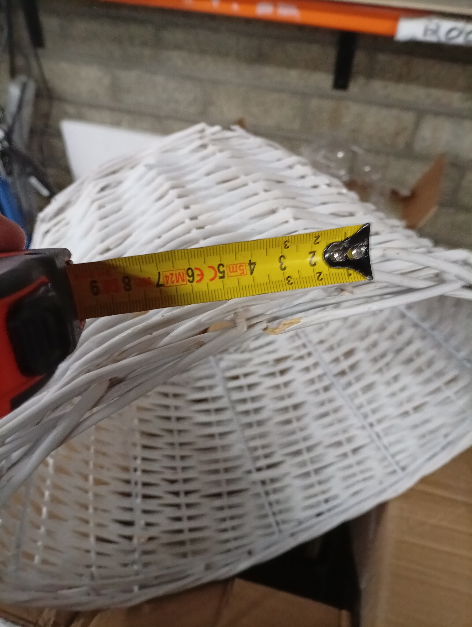 vidaXL Wicker Plafondlampenkap Ø38x23 cm Wit - 68% Korting!