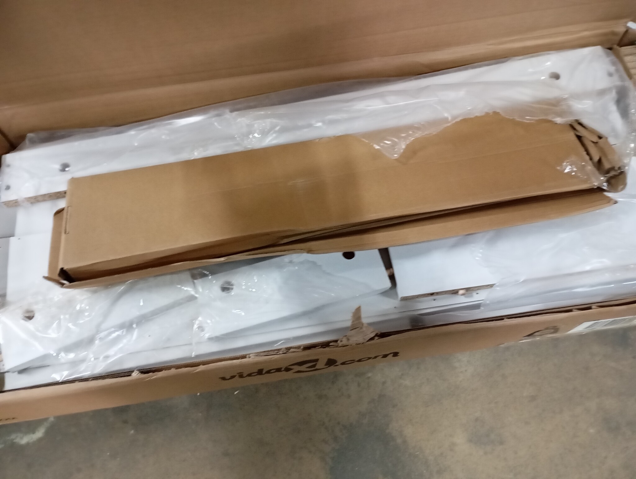 vidaXL TV-meubel Wit met LED - 60% Korting