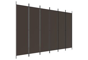 vidaXL Kamerscherm 6 panelen - 300x200 cm - Bruin (60% korting)